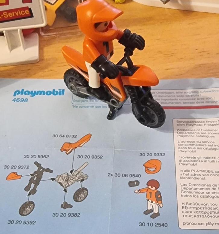 Playmobil 4698. Kind met Motortje., Kinderen en Baby's, Speelgoed | Playmobil, Zo goed als nieuw, Complete set, Ophalen of Verzenden