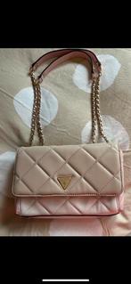 Zo goed als nieuw 2 keer gebruikt leren tas van guess, Ophalen of Verzenden, Zo goed als nieuw, Zwart
