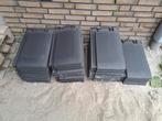 mat zwarte platte dakpannen ca 32, Doe-het-zelf en Verbouw, Dakpannen en Dakbedekking, Ophalen, Gebruikt, Steen of Klei, Zwart