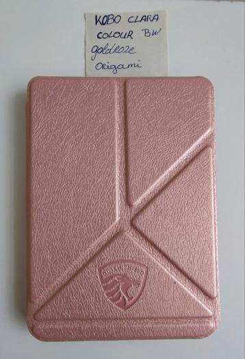 Kobo clara colour origami goldroze sleepcover / hoesje beschikbaar voor biedingen