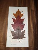 Gedroogde Maple Leaf Kunst Henni Original., Ophalen of Verzenden