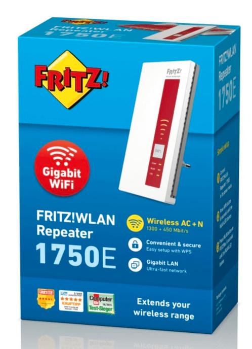 Fritz repeater 1750, Computers en Software, WiFi-versterkers, Zo goed als nieuw, Ophalen of Verzenden
