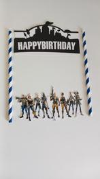 Fortnite verjaardags versiering met uitdeel toeters stickers, Ophalen of Verzenden, Zo goed als nieuw, Versiering, Geboorte of Huwelijk