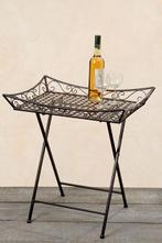 Leuke Bijzettafel, Koffietafel Plantentafel inklapbaar bruin, Ophalen of Verzenden, Nieuw