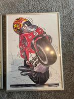 Max Biaggi karikatuur (no 1), Ophalen of Verzenden, Motoren