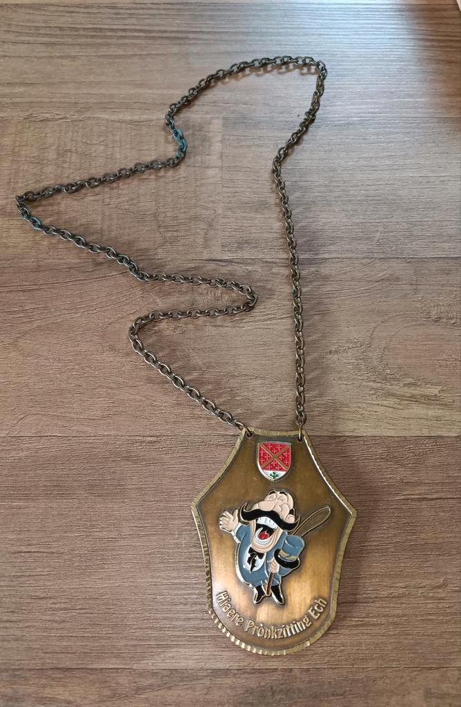 Vintage Carnaval Medaille Pronkzitting Ech, Postzegels en Munten, Penningen en Medailles, Overige materialen, Nederland, Ophalen of Verzenden