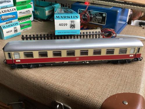 Marklin 4059 DB TEE gebruikssporen GEEN sluitverlichting ovp, Hobby en Vrije tijd, Modeltreinen | H0, Gebruikt, Wagon, Märklin