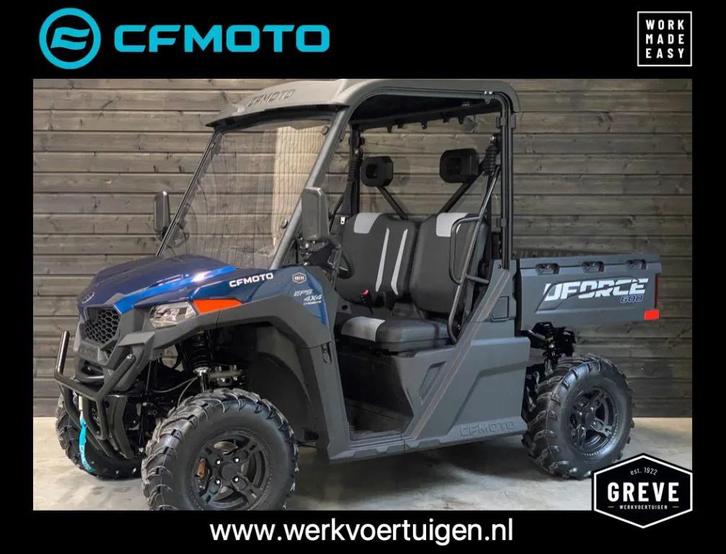 CFMOTO UFORCE 600 EPS 4X4 Gator op landbouwkenteken (nieuw), Motoren, Quads en Trikes