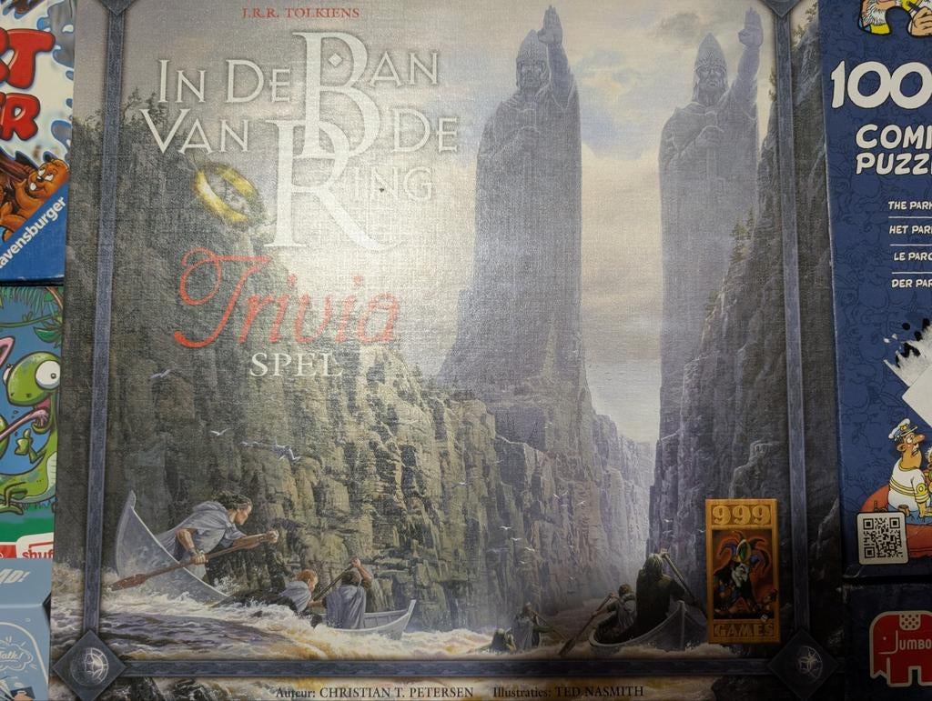 In de Ban van de Ring Trivia Spel, Vijf spelers of meer, Nieuw, Ophalen of Verzenden, 999 Games