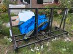 Glazen transport frame, Doe-het-zelf en Verbouw, Glas en Ramen, Ophalen, Gebruikt, 160 cm of meer