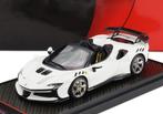 Bbr 1:43 Ferrari SF90xx Stradale Spider Bianco Cervino, Ophalen of Verzenden, Nieuw, Auto, Overige merken