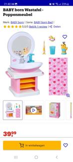 Baby born bed, bad en wastafel., Kinderen en Baby's, Speelgoed | Poppen, Ophalen of Verzenden, Zo goed als nieuw, Overige typen
