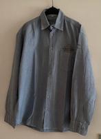 ZGAN | GCM | Overhemd | maat L, Kleding | Heren, Ophalen of Verzenden, Zo goed als nieuw, Blauw, Halswijdte 41/42 (L)