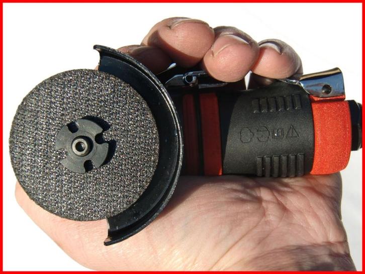 Zeer Compacte Slijptol met 50 mm schijf op perslucht ., Auto diversen, Onderhoudsmiddelen, Ophalen of Verzenden