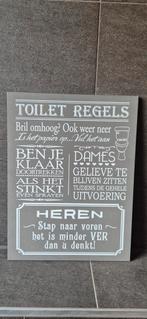 Toilet regels, Ophalen of Verzenden, Zo goed als nieuw