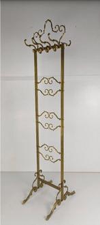 Vintage Hollywood Regency style brass staande kapstok, Huis en Inrichting, Gebruikt, Vintage, Ophalen of Verzenden, Metaal