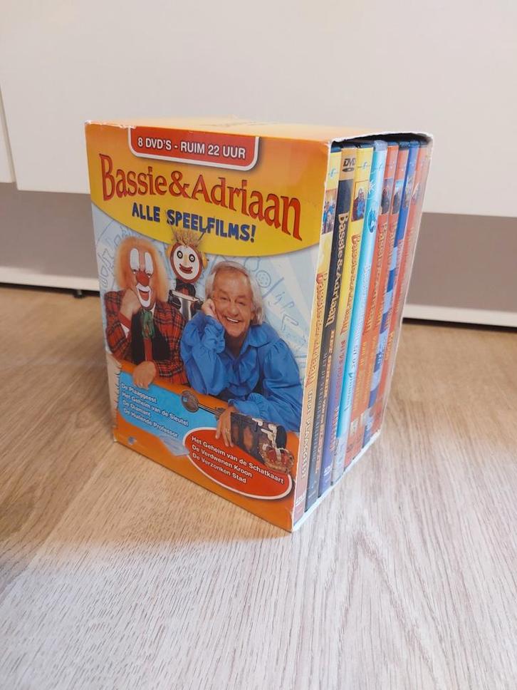 Bassie en Adriaan DVD box - alle speelfilms, Cd's en Dvd's, Dvd's | Kinderen en Jeugd, Ophalen of Verzenden