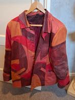 Damesjasje van leer en suede, Ophalen, Overige kleuren, Maat 46/48 (XL) of groter, Jasje