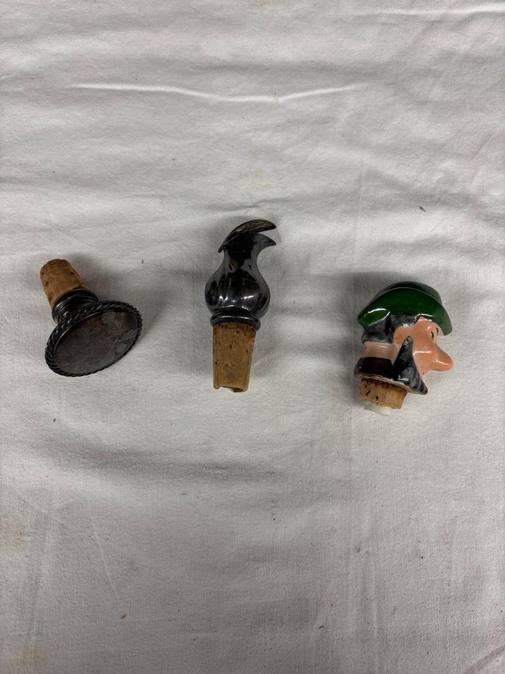 Vintage Flessenstop Set, Huis en Inrichting, Keuken | Keukenbenodigdheden, Gebruikt, Ophalen of Verzenden