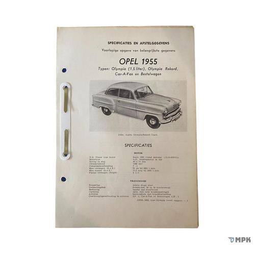 Kluwer | Opel Olympia / Olympia Rekord | 1955 | NL, Auto diversen, Handleidingen en Instructieboekjes, Ophalen of Verzenden