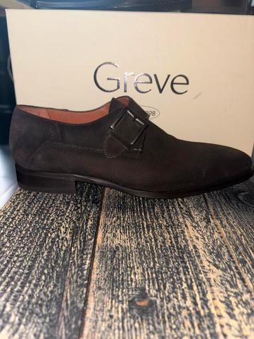 GREVE Klassieke Bruine Suède Gespschoen - Maat 6 &10.5 NIEUW beschikbaar voor biedingen