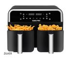 55 % KORTING -- NIEUWE DUBBELE 2 X 4L AIRFRYERS SWISS PRO, ., Airfryer XL, Nieuw, 1500 gram of meer