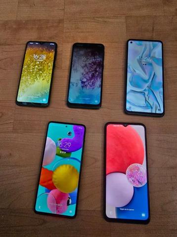 Partij Samsung toestellen beschikbaar voor biedingen