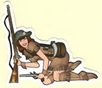 Pin Up Girl sticker #188, Verzamelen, Stickers, Verzenden, Nieuw, Overige typen