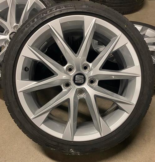 18 Inch Originele Seat Leon FR Velgen + Zomerbanden, Auto-onderdelen, Banden en Velgen, Banden en Velgen, Zomerbanden, 18 inch