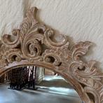 Barok spiegel – houten lijst wit - 110 x 85 cm- TTM Wonen, 100 tot 150 cm, Nieuw, Info@ttmwonen.nl, 75 tot 100 cm