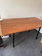 Mooie houten tafel eettafel bureau 160x90cm, 50 tot 100 cm, 150 tot 200 cm, Modern, Rechthoekig