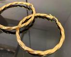 Prachtige 14 karaats gouden wokkel oorbellen, Ophalen of Verzenden, Nieuw, Goud, Hangers