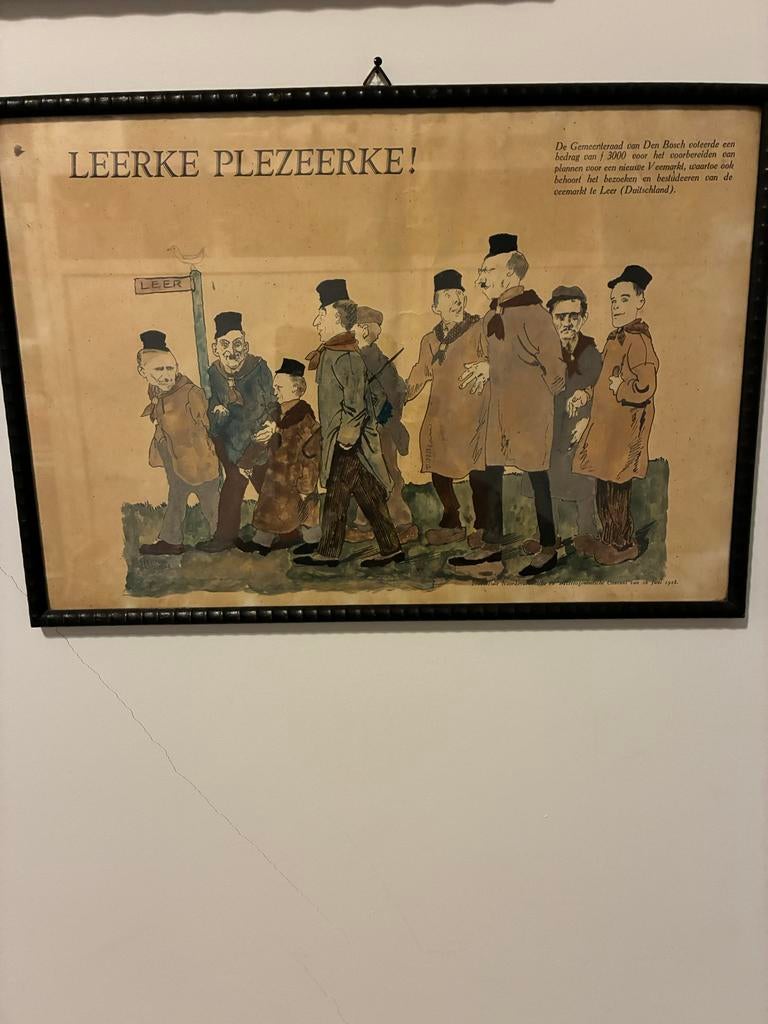 Iconische Bossche politieke prenten jaren '20-'30, Ophalen of Verzenden