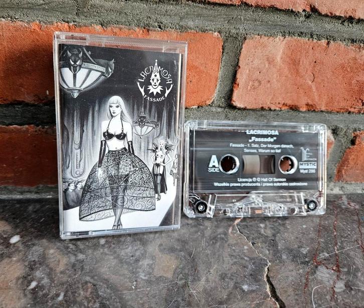 Lacrimosa - Fassade Cassette - Origineel, Cd's en Dvd's, Cassettebandjes, Zo goed als nieuw, Origineel, Rock en Metal, 1 bandje
