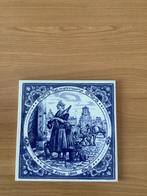 Delfts Blauw Tegeltje - Het Melkvrouwtje, Antiek en Kunst, Antiek | Wandborden en Tegels, Ophalen of Verzenden