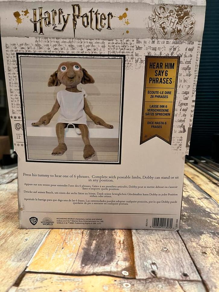 Dobby Knuffel met Geluid (Harry Potter serie), Kinderen en Baby's, Speelgoed | Knuffels en Pluche, Zo goed als nieuw, Overige typen