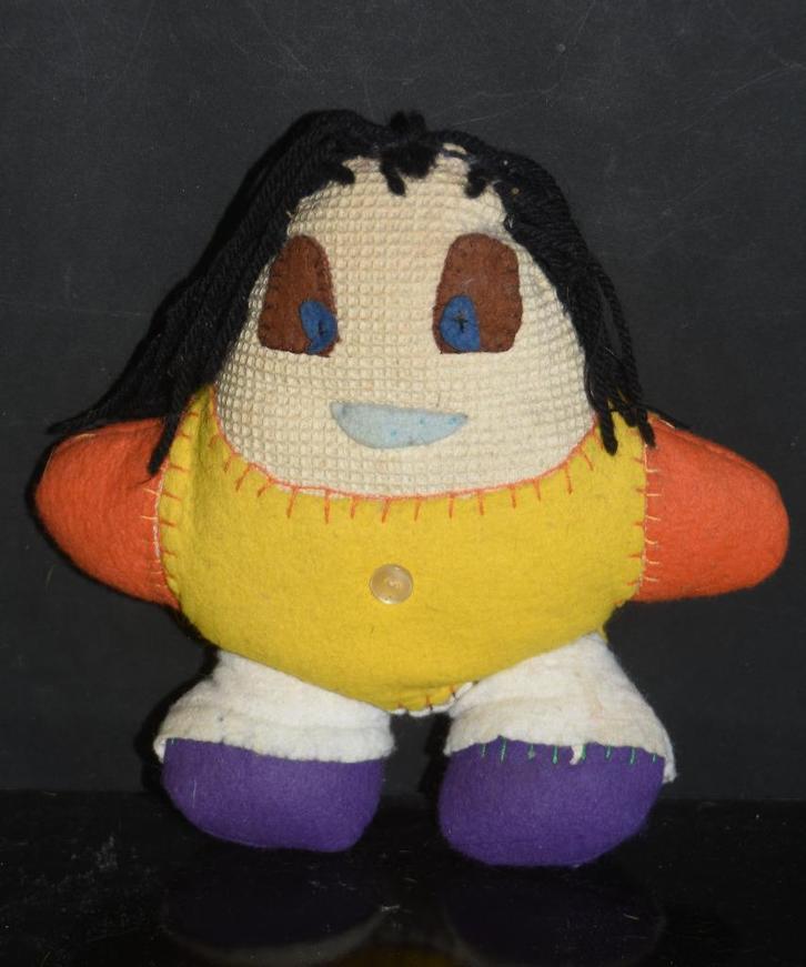 Unieke handgemaakte Retro Lappenpop 70s, Verzamelen, Poppen, Zo goed als nieuw, Pop, Ophalen of Verzenden