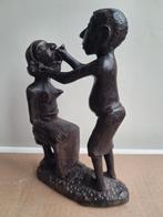 Afrikaans ebbenhouten beeldje, Antiek en Kunst, Kunst | Beelden en Houtsnijwerken, Ophalen of Verzenden