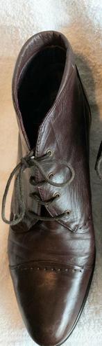 Everybody, bruin/rode leren laarsjes, maat 39,5, Bruin, Ophalen of Verzenden, Zo goed als nieuw, Lage of Enkellaarzen