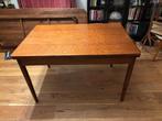 Uitschuifbare plissander vintage eettafel jaren 60, Huis en Inrichting, Tafels | Eettafels, Ophalen, Gebruikt, Mid century modern , vintage