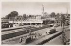 enschede  station, Verzamelen, Ansichtkaarten | Nederland, Verzenden, 1940 tot 1960, Gelopen, Overijssel