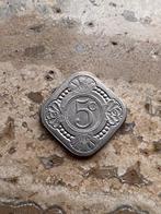 5 cent 1939 Wilhelmina, zeer mooie kwaliteit, Koningin Wilhelmina, Ophalen of Verzenden, Losse munt, 5 cent