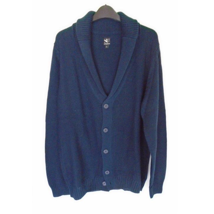Donkerblauw vest marine cardigan L/50 nieuw!, Kleding | Heren, Truien en Vesten, Nieuw, Maat 52/54 (L), Blauw, Verzenden
