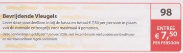 Bevrijdende Vleugels Best entree € 7,50 p.p. Postcode bon 98 beschikbaar voor biedingen