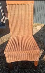 6 rieten stoelen, Huis en Inrichting, Stoelen, Ophalen, Zo goed als nieuw