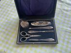Nagelgarnituur in sterling 925 zilver in etui., Antiek en Kunst, Antiek | Goud en Zilver, Ophalen of Verzenden, Zilver