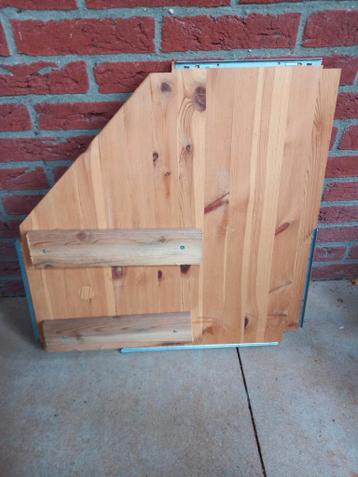 Ikea Ivar vijf hoekplanken 56x56x30 plus hoeksteun 226 cm - afbeelding 3