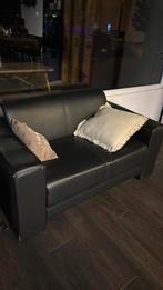 Leren bank met kussens, Gebruikt, 150 tot 200 cm, Driepersoons, Ophalen of Verzenden