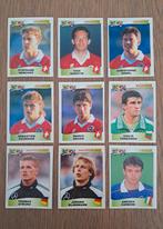 Panini lot van 9 stickers EK Euro 96 rode achterkant, Ophalen of Verzenden, Zo goed als nieuw, Meerdere stickers