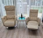 Relax Fauteuil leer draaibaar, Huis en Inrichting, Fauteuils, Ophalen, Gebruikt, Minder dan 75 cm, Leer